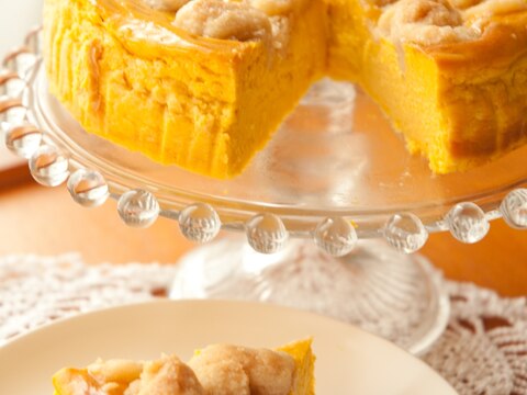 リメイクレシピ★かぼちゃの煮物チーズケーキ